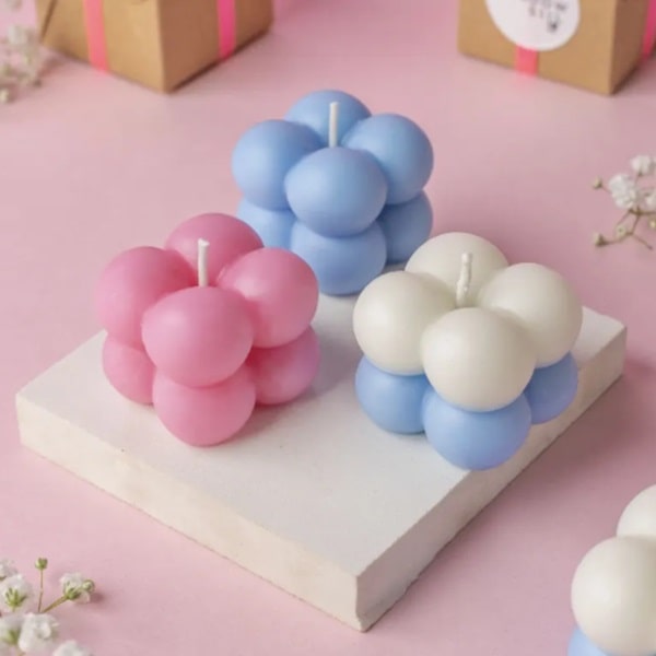küçük bubble mum kalıbı